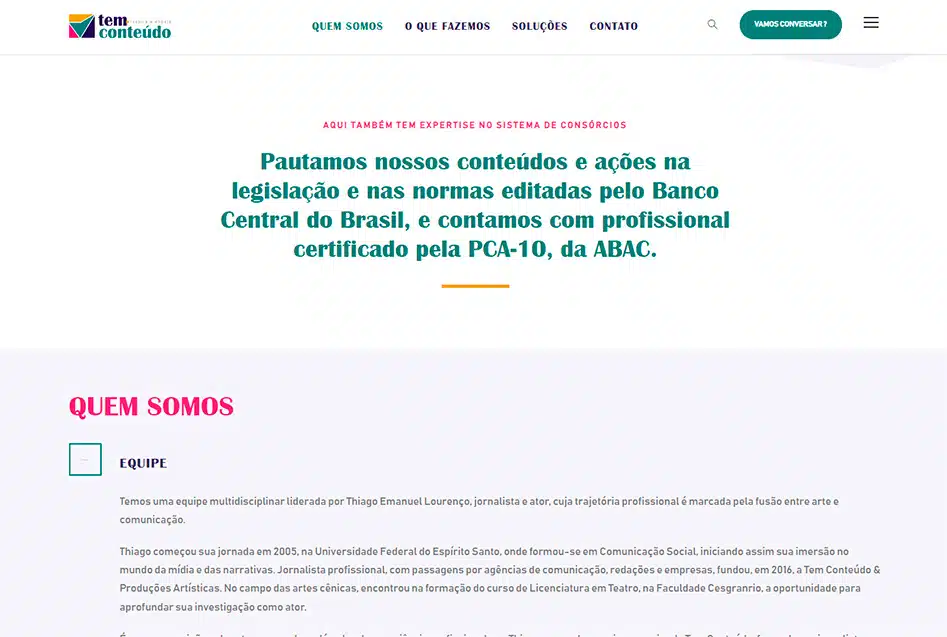 4 Website Tem Conteúdo desenvolvida pela Nexfera, destacando inovações digitais para transformar negócios