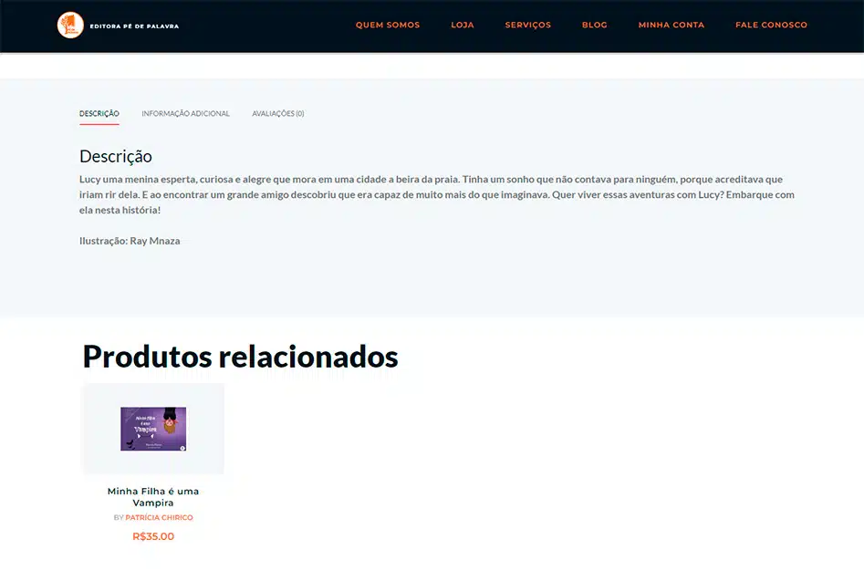 7 Website Editora Pé de Palavra desenvolvida pela Nexfera, destacando inovações digitais para transformar negócios