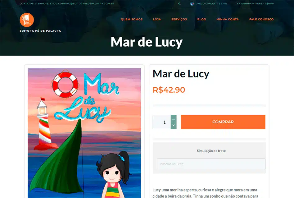 8 Website Editora Pé de Palavra desenvolvida pela Nexfera, destacando inovações digitais para transformar negócios