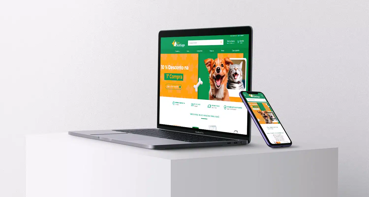 note E-commerce Casa Santiago desenvolvida pela Nexfera, destacando inovações digitais para transformar negócios