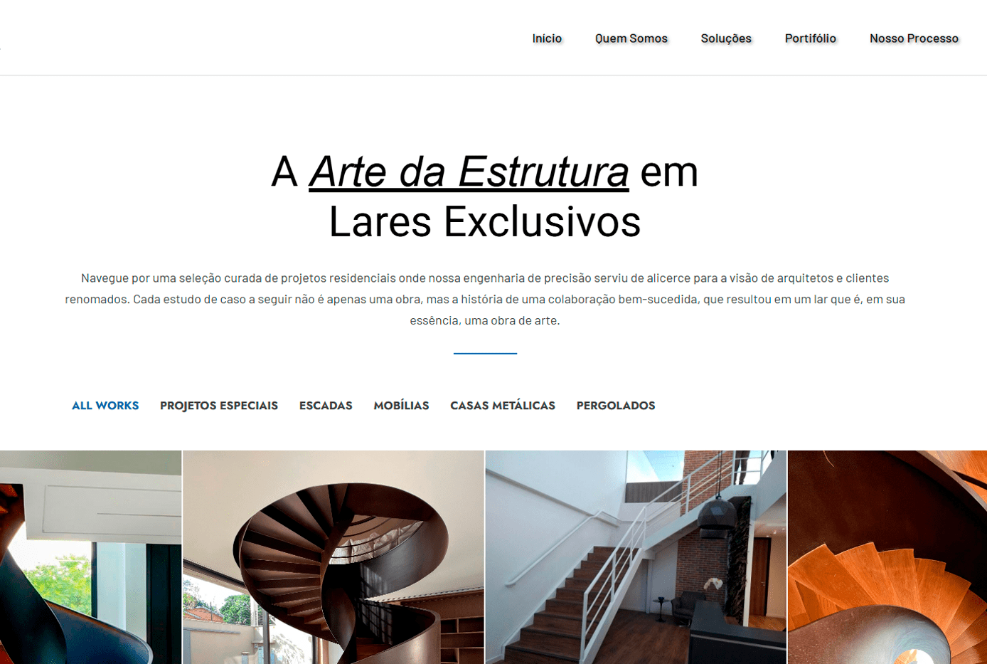 Website Hbfer Estruturas Metálicas desenvolvido pela Nexfera, destacando inovações digitais para transformar negócios