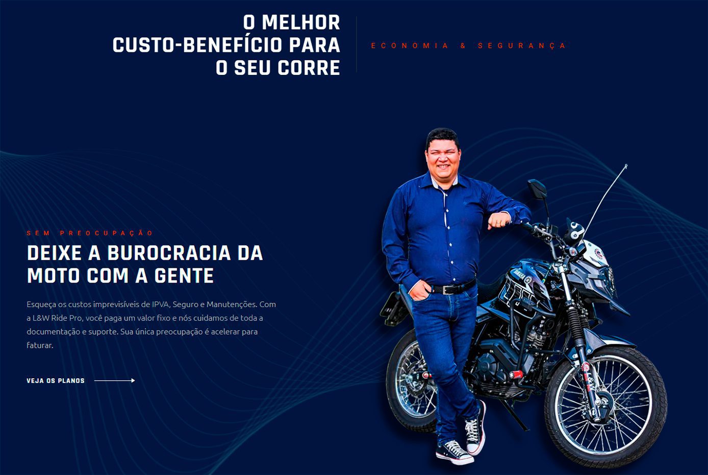 Website L&W Ride Pro desenvolvido pela Nexfera, destacando inovações digitais para transformar negócios