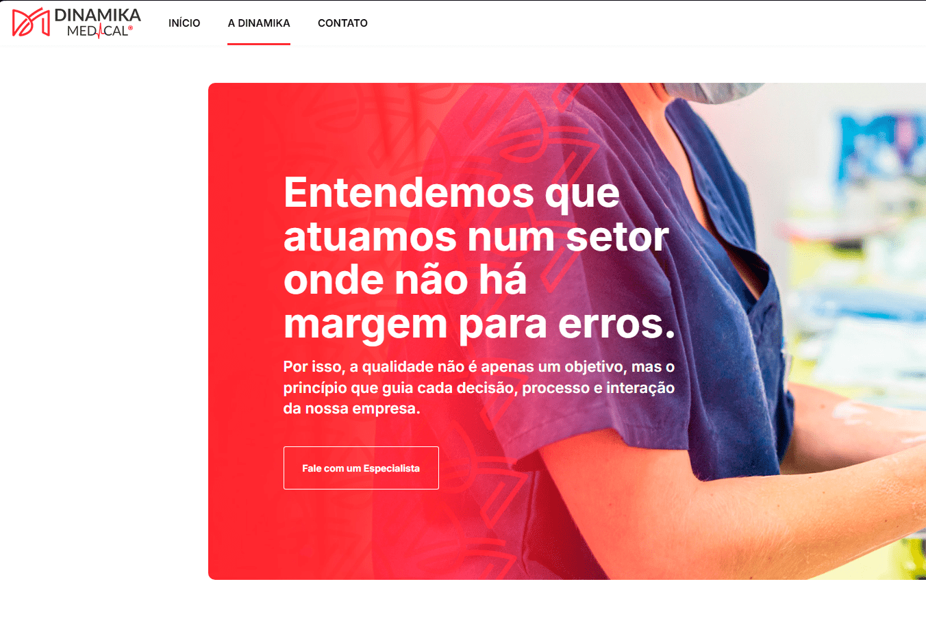 Dinamika Medical desenvolvido pela Nexfera, destacando inovações digitais para transformar negócios