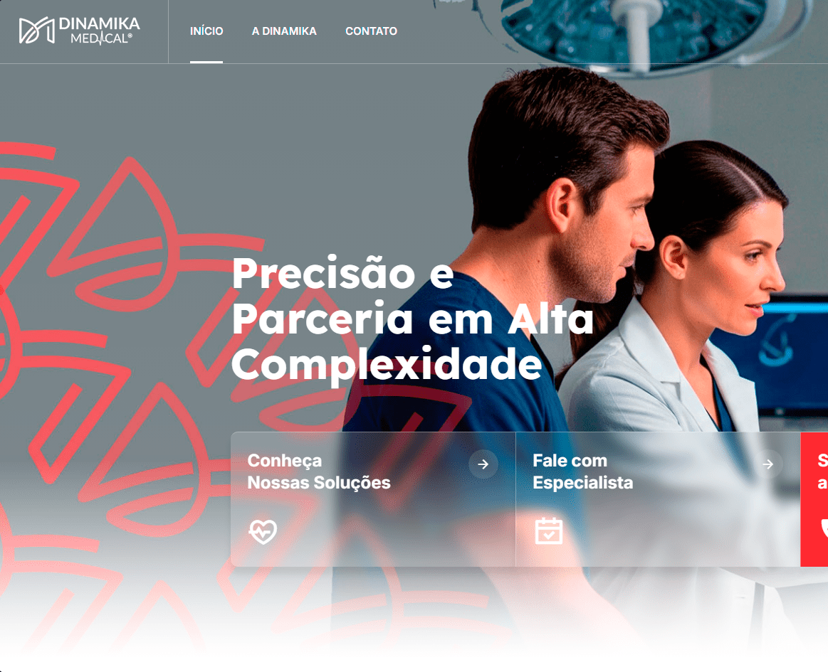 Dinamika Medical desenvolvido pela Nexfera, destacando inovações digitais para transformar negócios