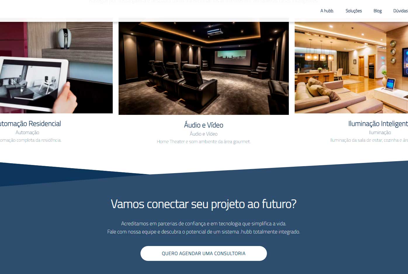 hubb. Tecnologia desenvolvido pela Nexfera, destacando inovações digitais para transformar negócios