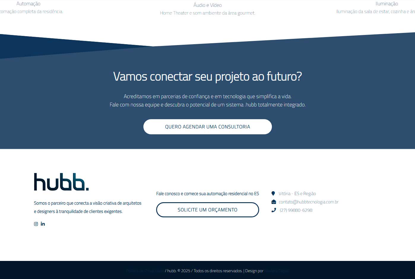 hubb. Tecnologia desenvolvido pela Nexfera, destacando inovações digitais para transformar negócios