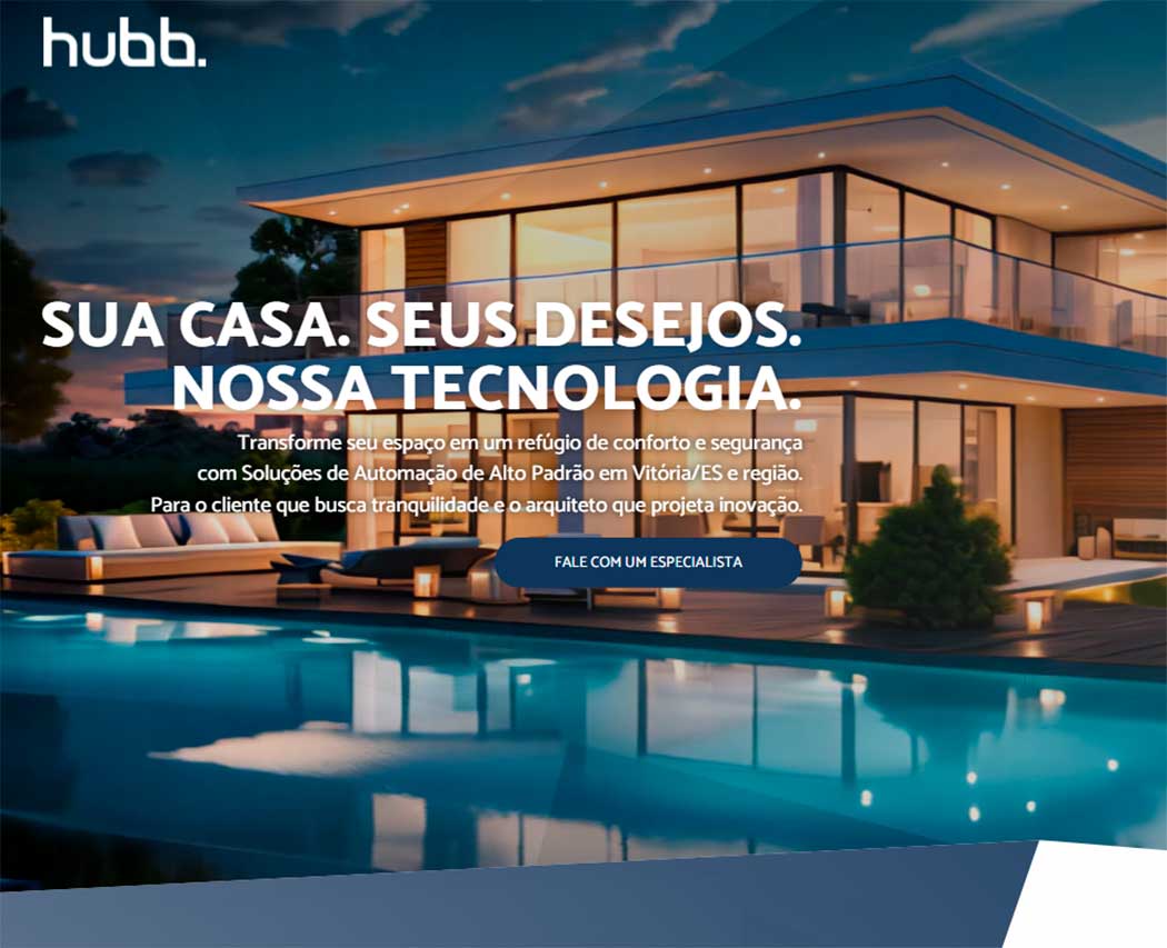 hubb. Tecnologia desenvolvido pela Nexfera, destacando inovações digitais para transformar negócios