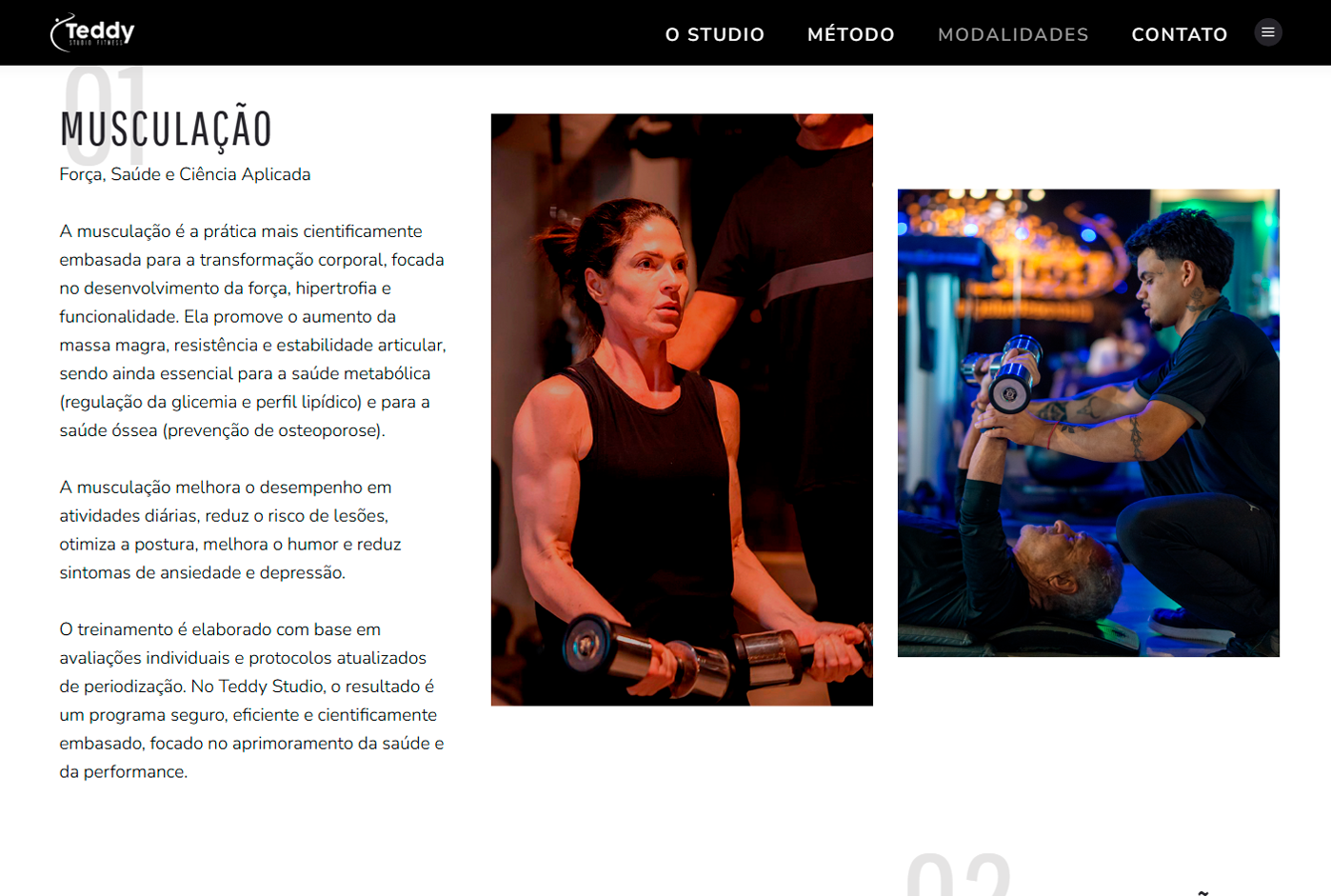 TeddyStudio Fitness desenvolvido pela Nexfera, destacando inovações digitais para transformar negócios