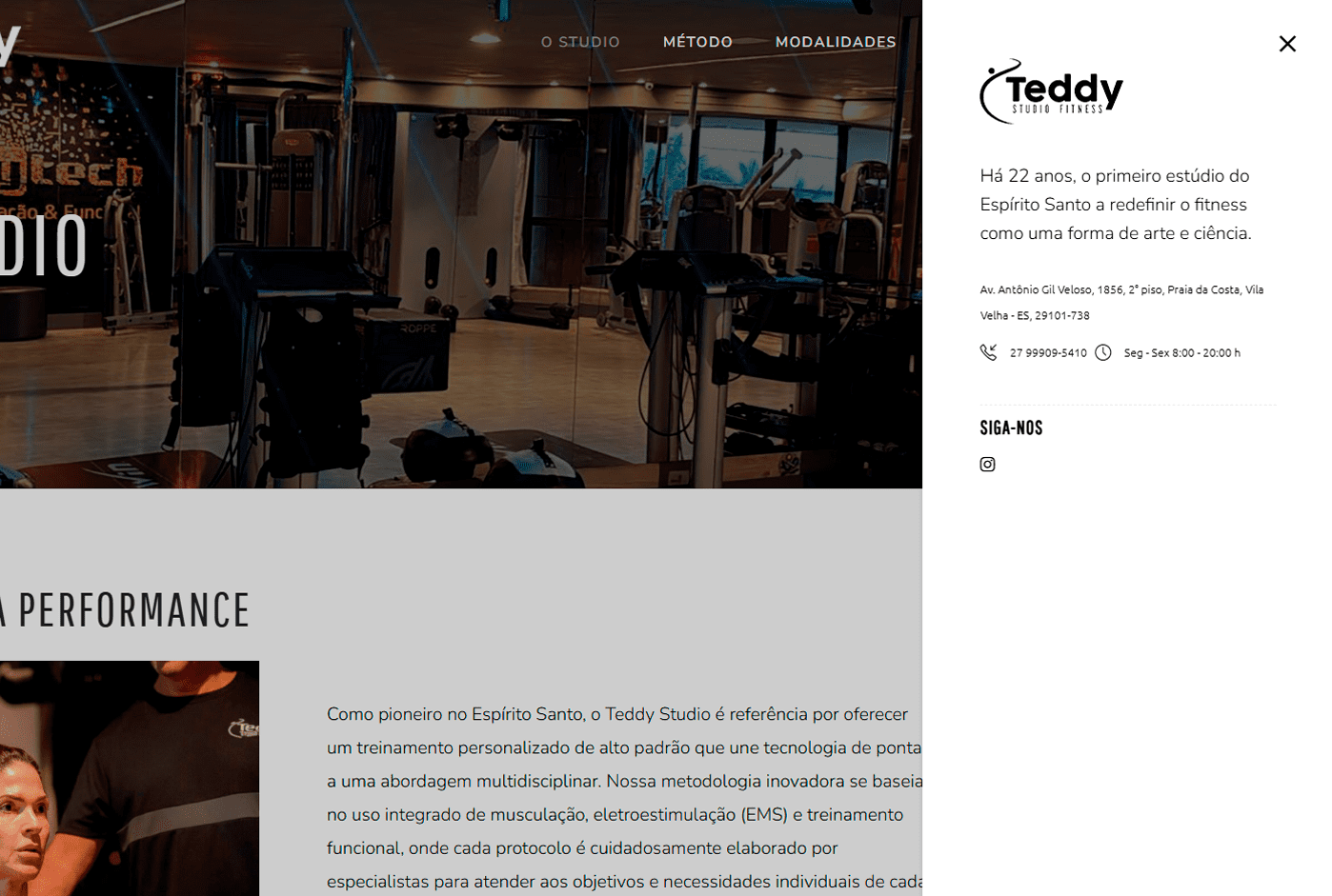 TeddyStudio Fitness desenvolvido pela Nexfera, destacando inovações digitais para transformar negócios