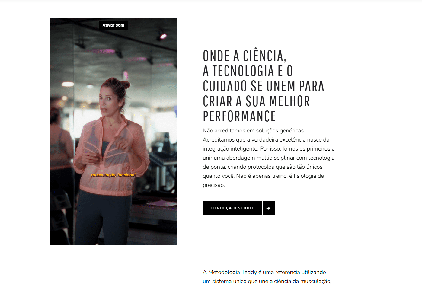 TeddyStudio Fitness desenvolvido pela Nexfera, destacando inovações digitais para transformar negócios